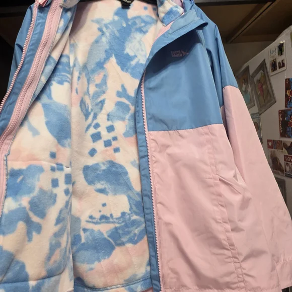 Eddie Bauer Kids Two-Tone 3 In 1Blue and Pink Jacket YOUTH girls 18/20